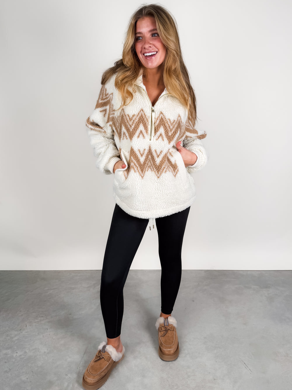 Hendrik Half Zip Sherpa