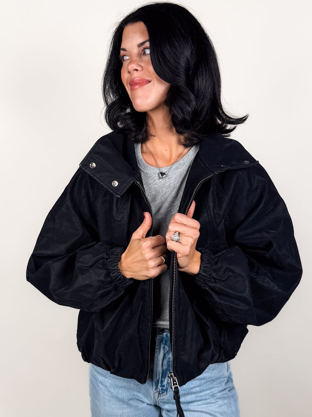 Chelsea Vegan Suede Jacket