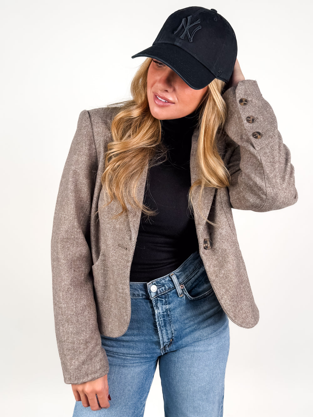 Free People cropped blazer