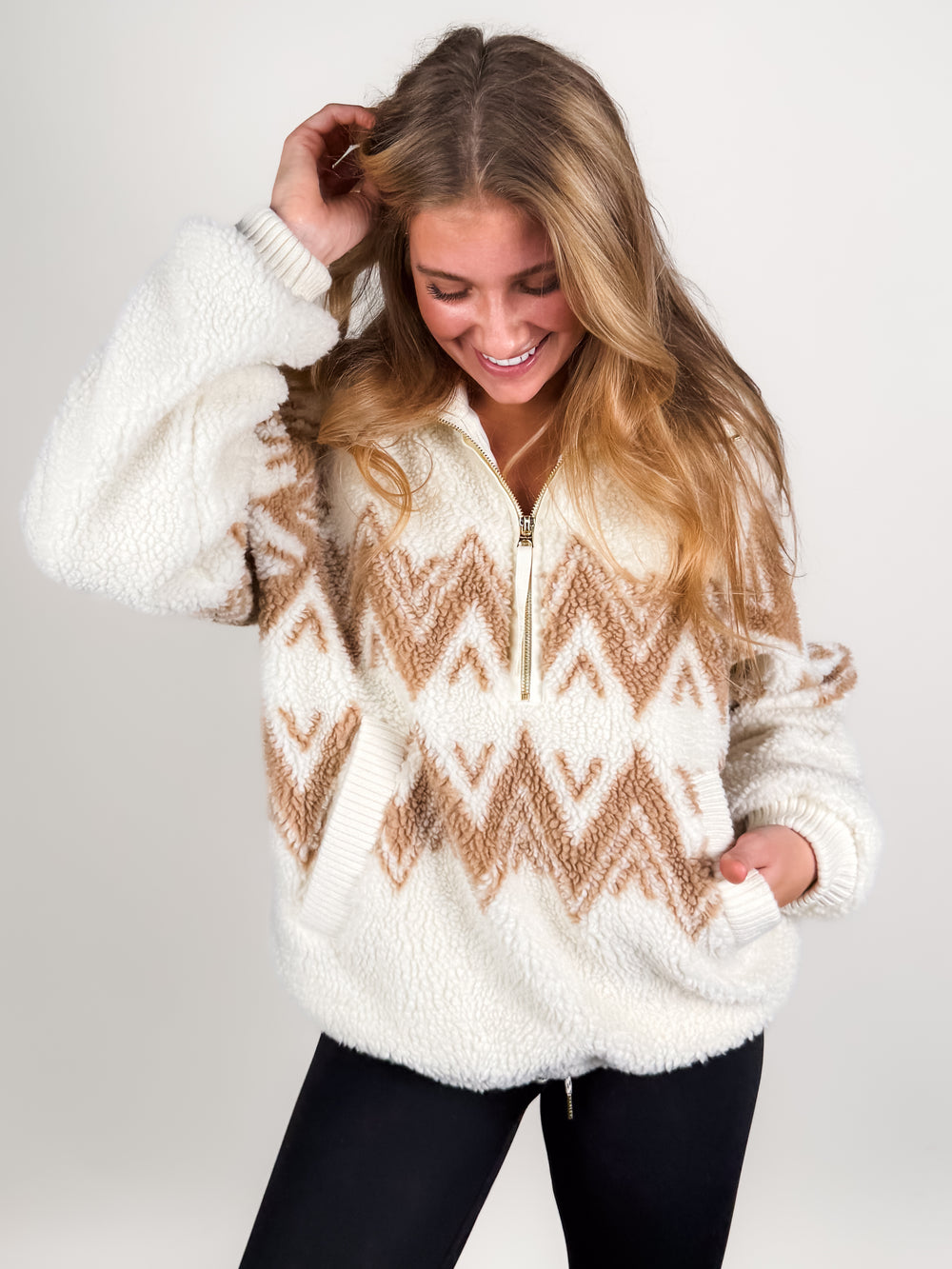 Hendrik Half Zip Sherpa