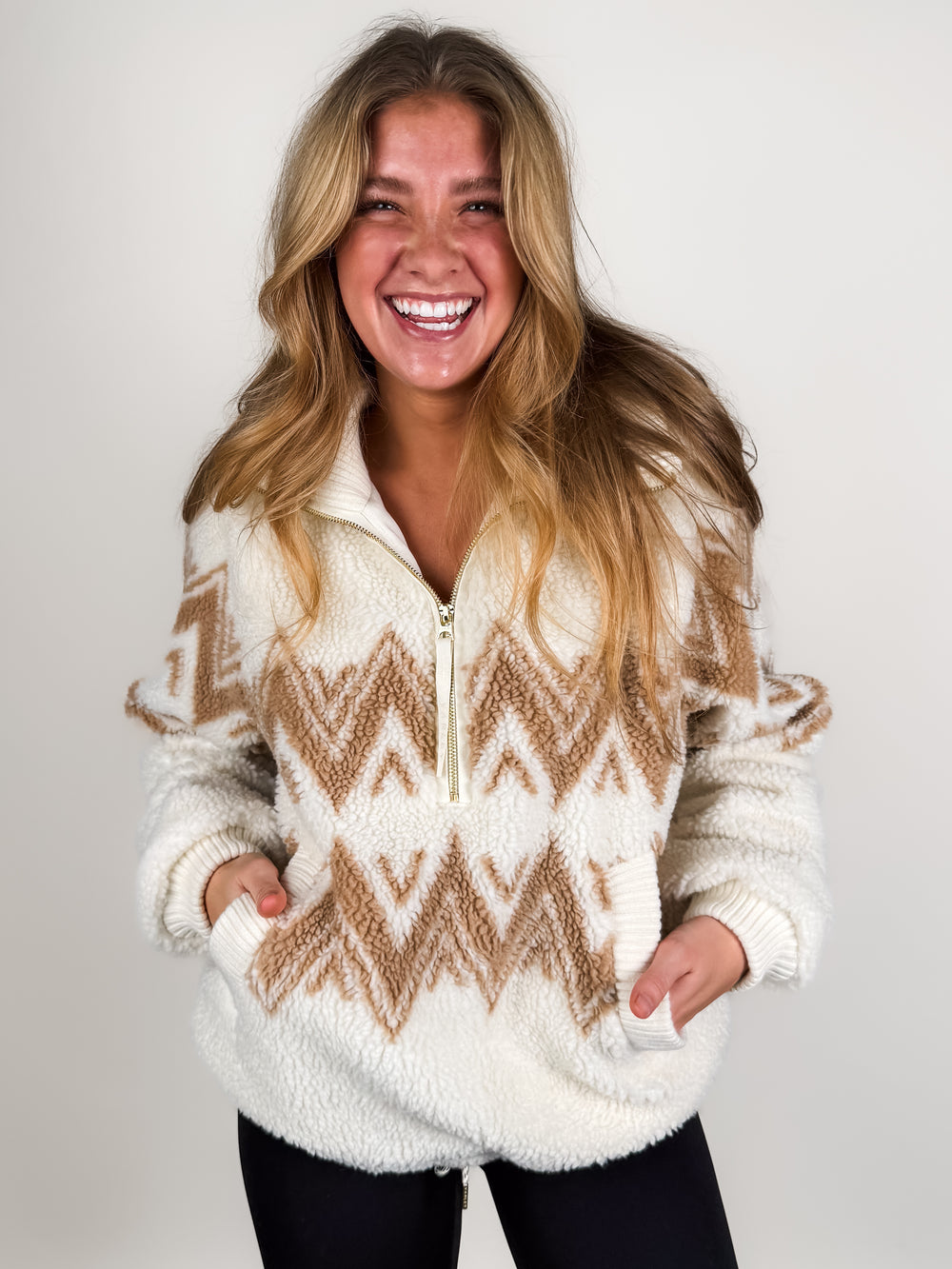 Hendrik Half Zip Sherpa