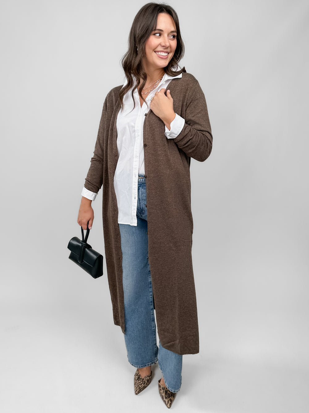 Fake Concerns Maxi Cardigan