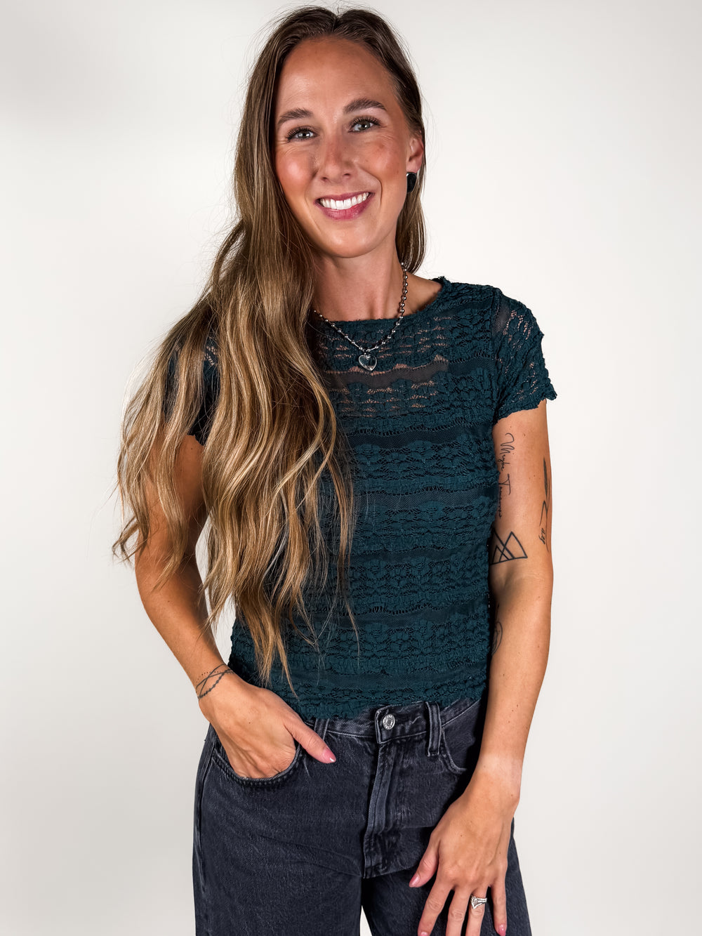 Angelina Lace Tee