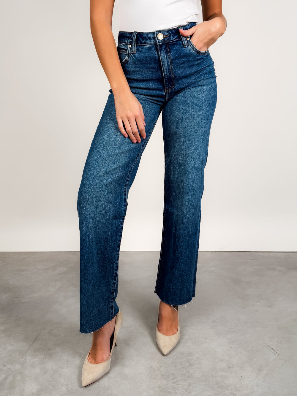 Sienna High Rise Straight Leg in Wise