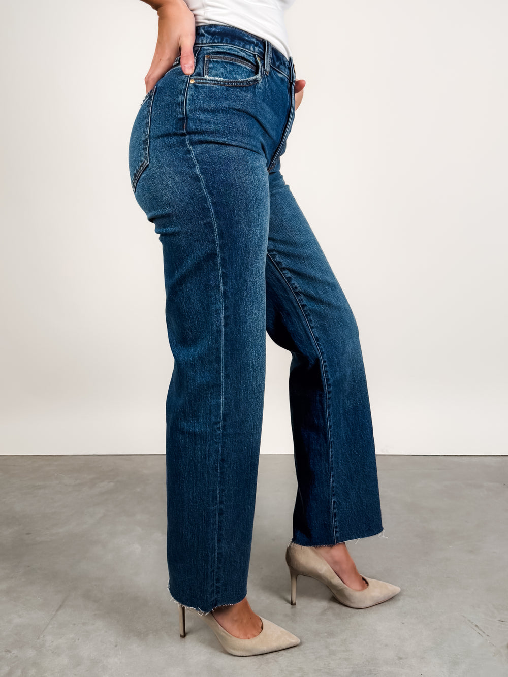 Sienna High Rise Straight Leg in Wise