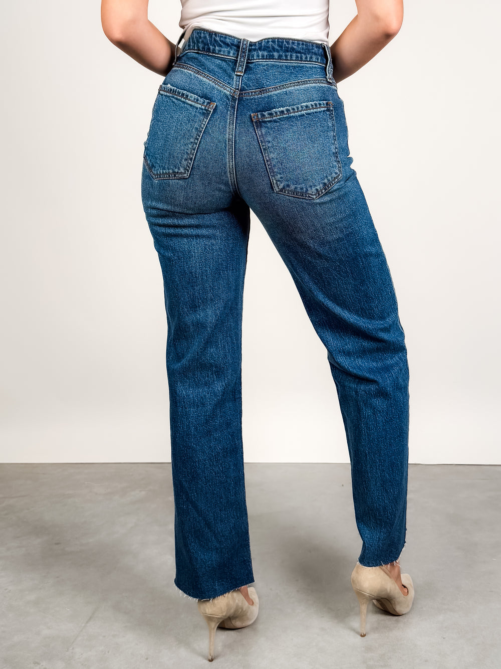 Sienna High Rise Straight Leg in Wise