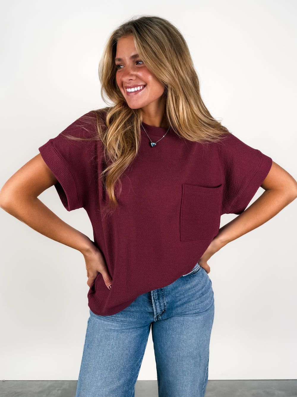 About My Business Cloudy Knit Top