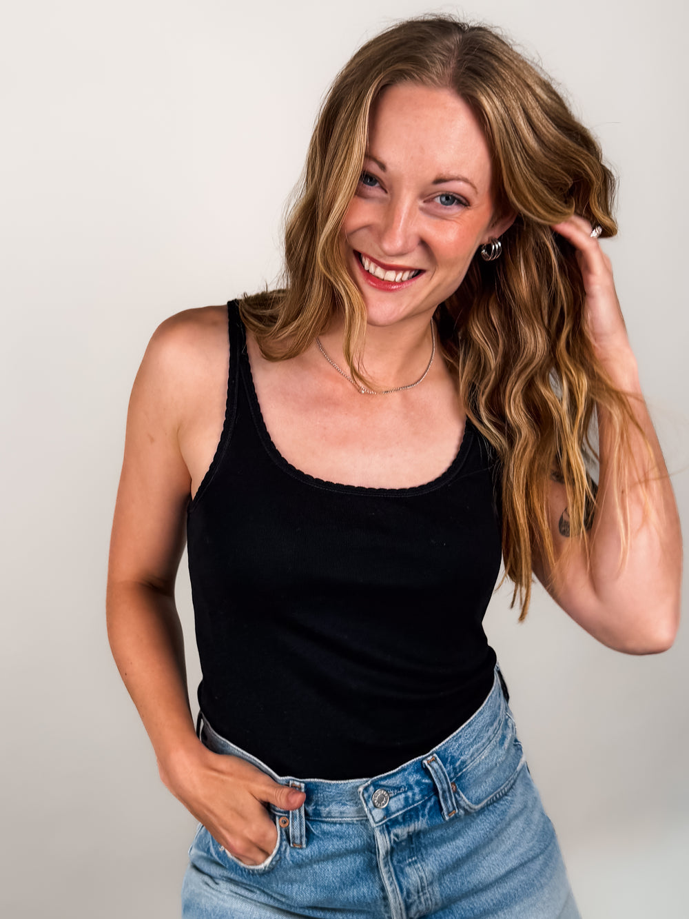Vale Scalloped Tank