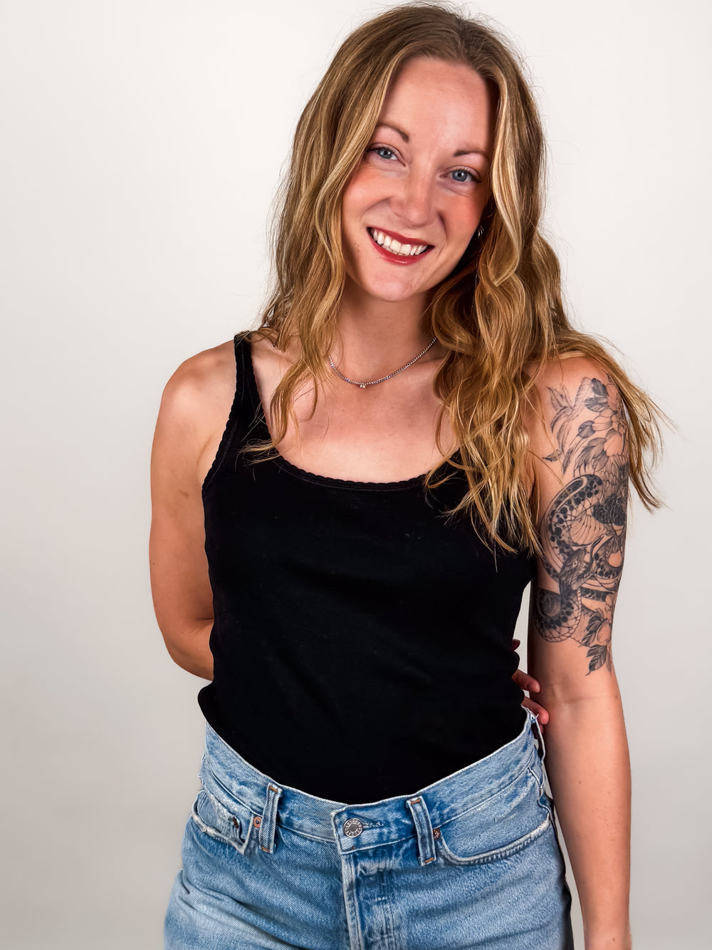Vale Scalloped Tank