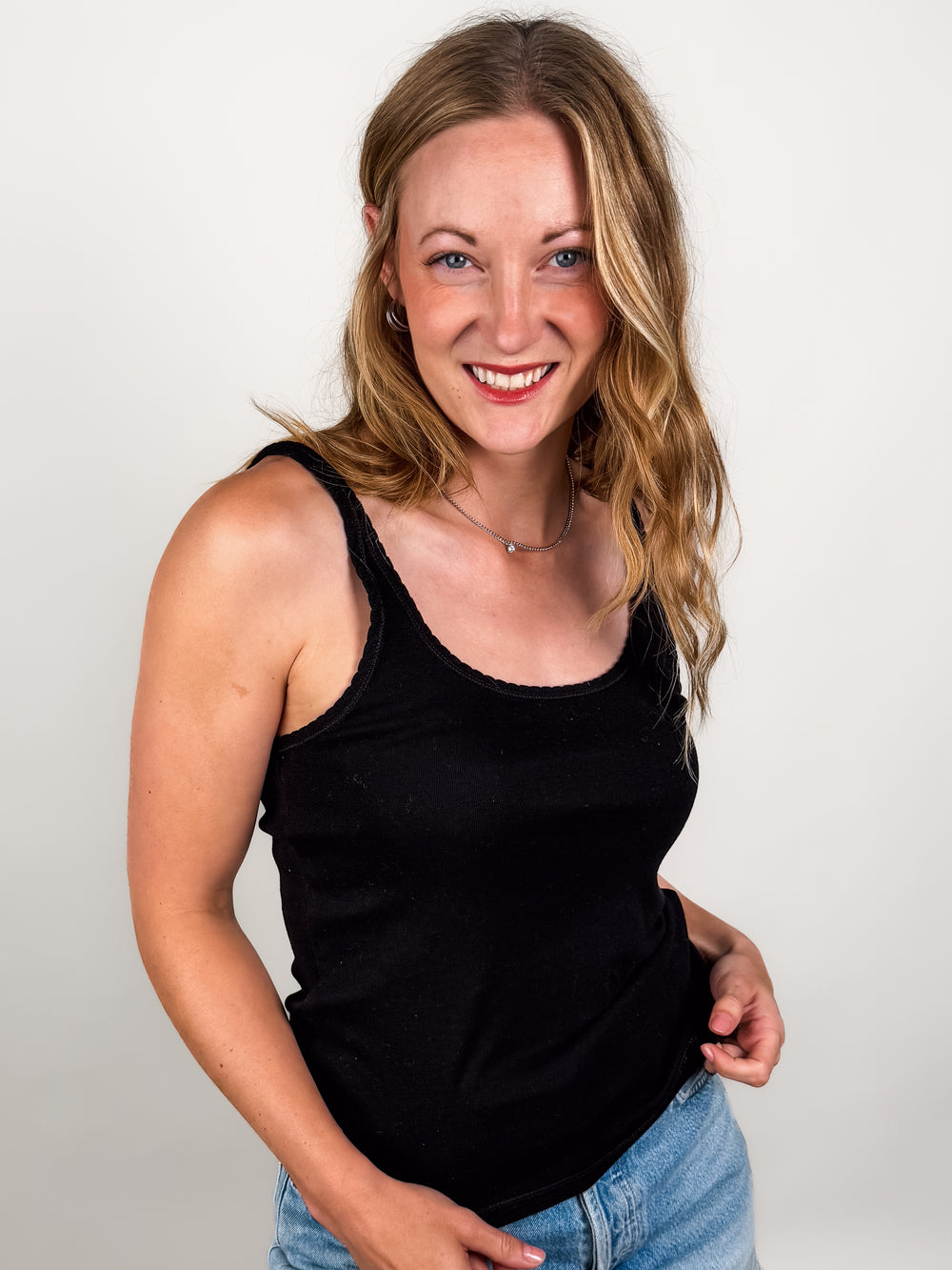 Vale Scalloped Tank
