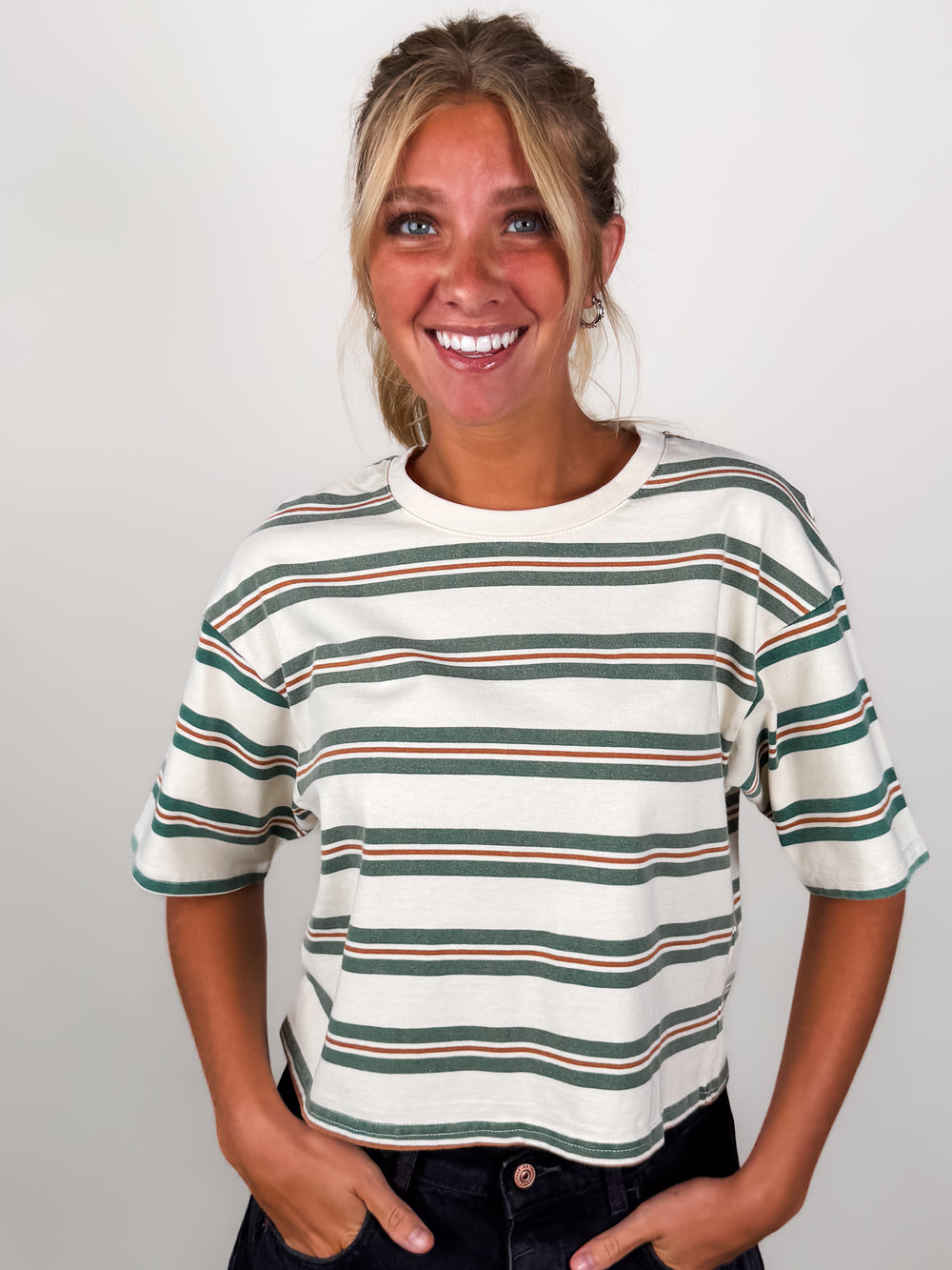 Consider Yourself Warned Striped Tee