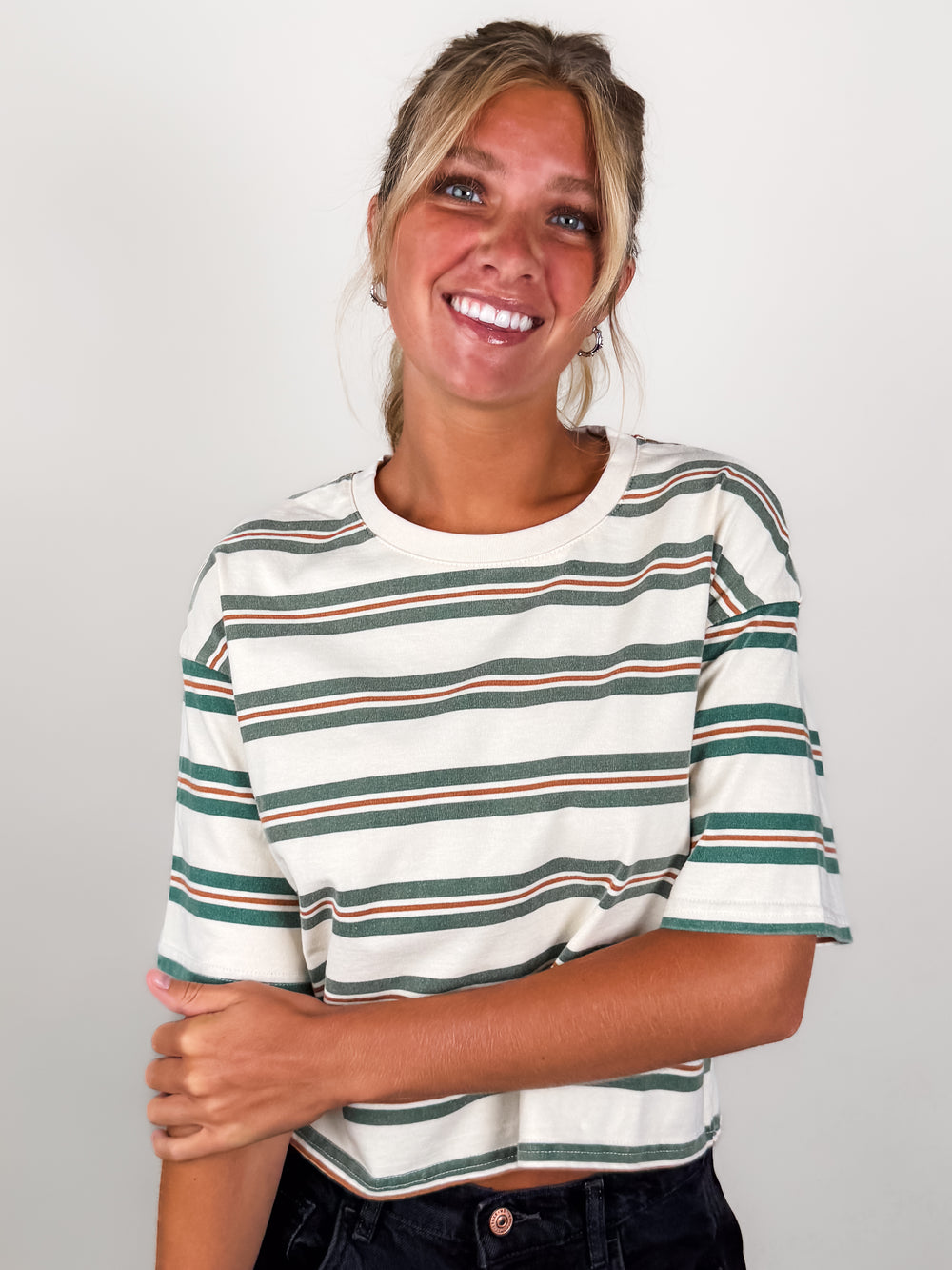Consider Yourself Warned Striped Tee