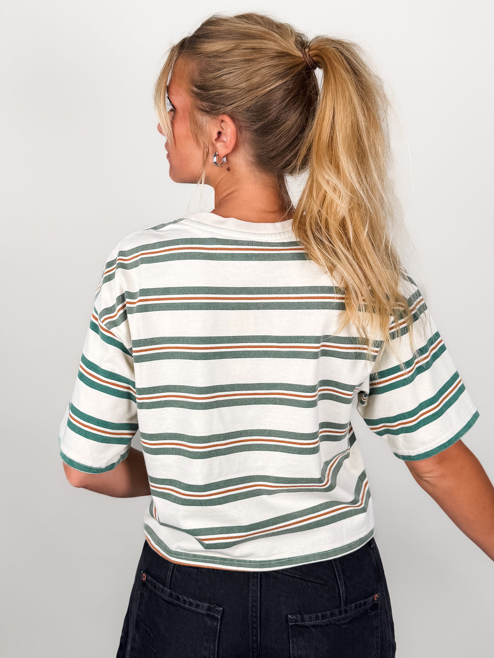Consider Yourself Warned Striped Tee