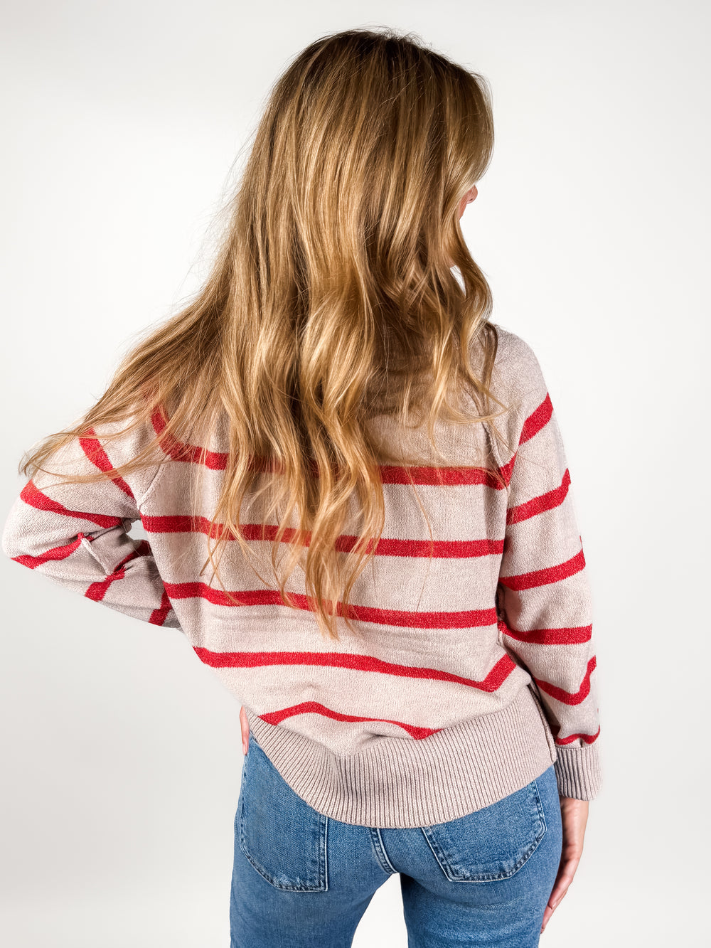 Graham Striped Polo Sweater
