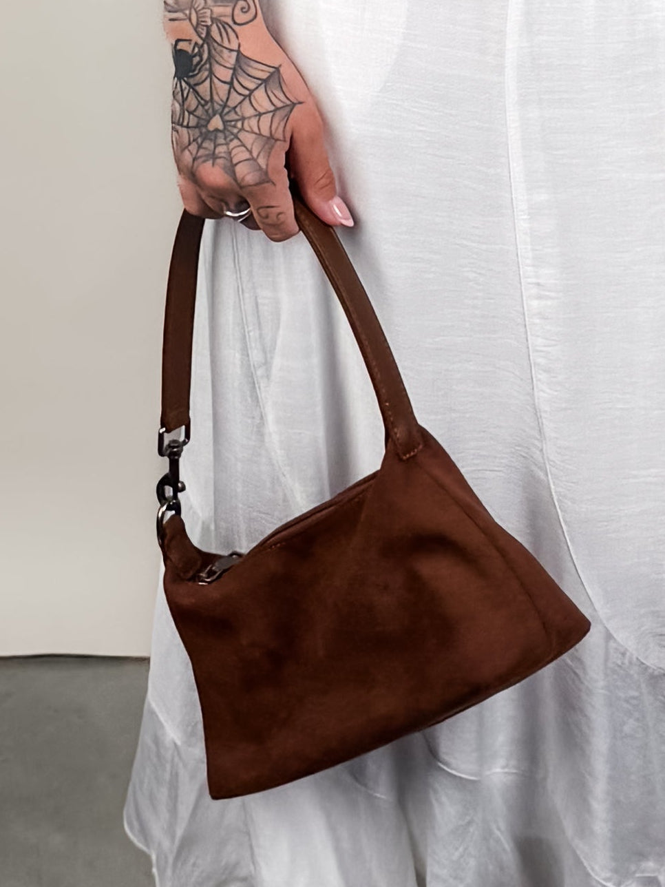 089 Suede Shoulder/Crossbody Bag