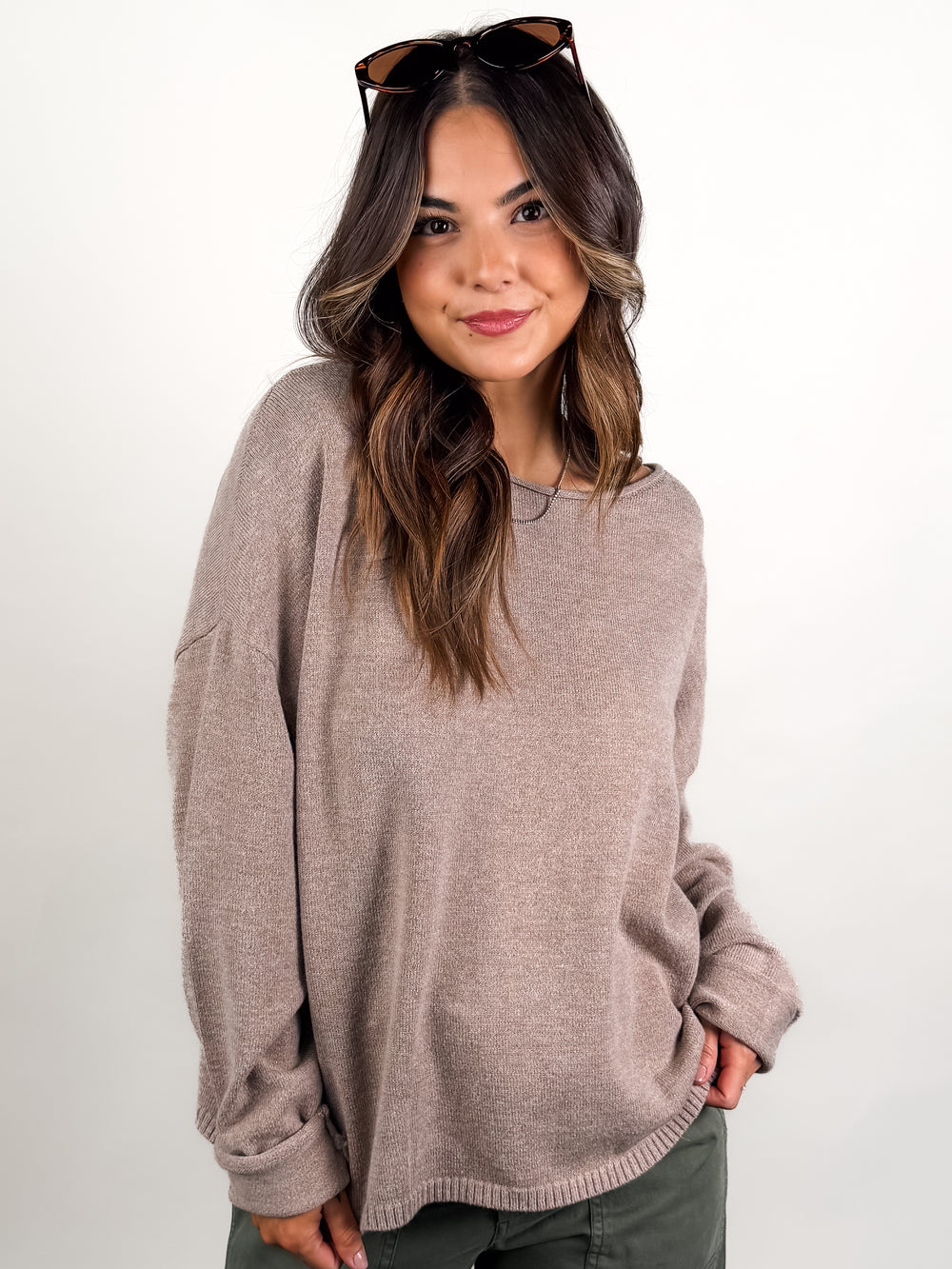 Never Went Away Boatneck Sweater
