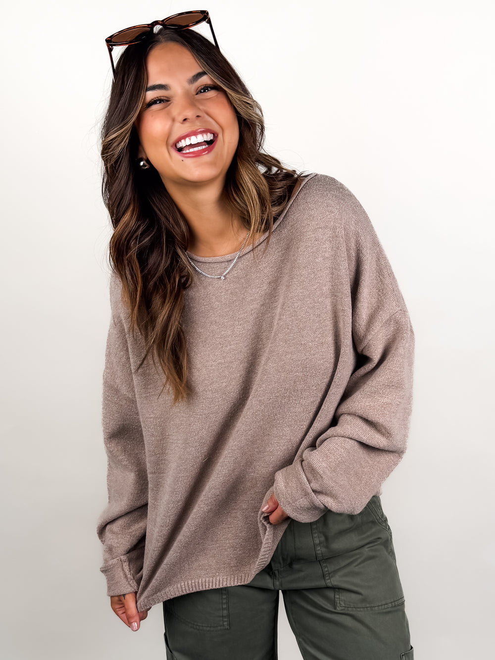 Never Went Away Boatneck Sweater