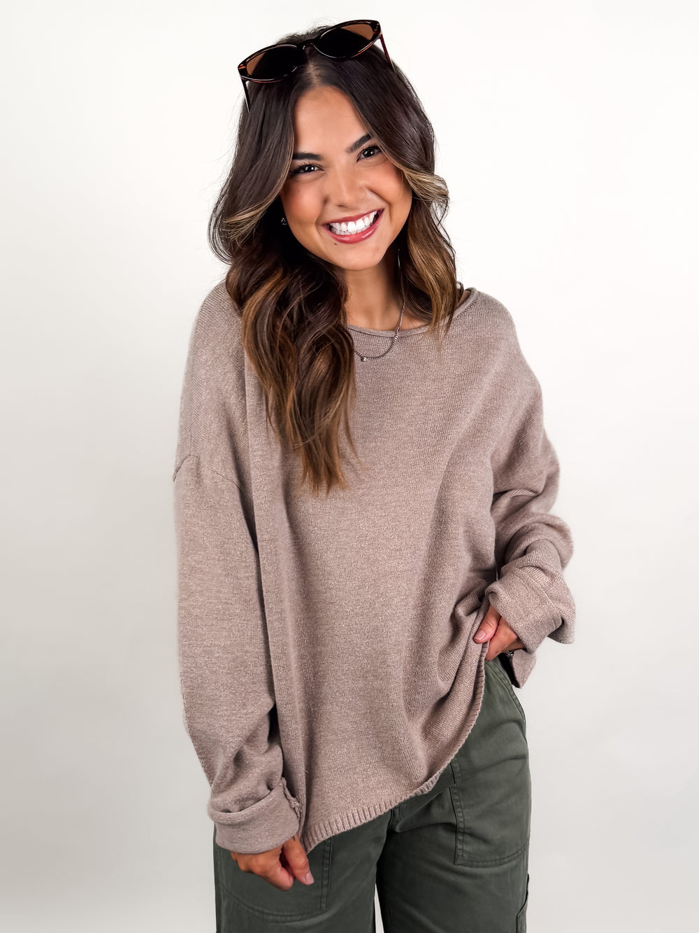 Never Went Away Boatneck Sweater