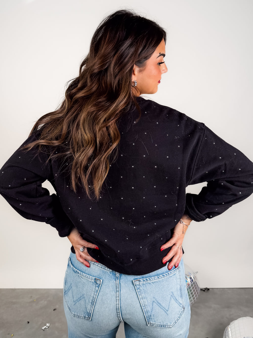 Sparkle Crew Neck Sweatshirt