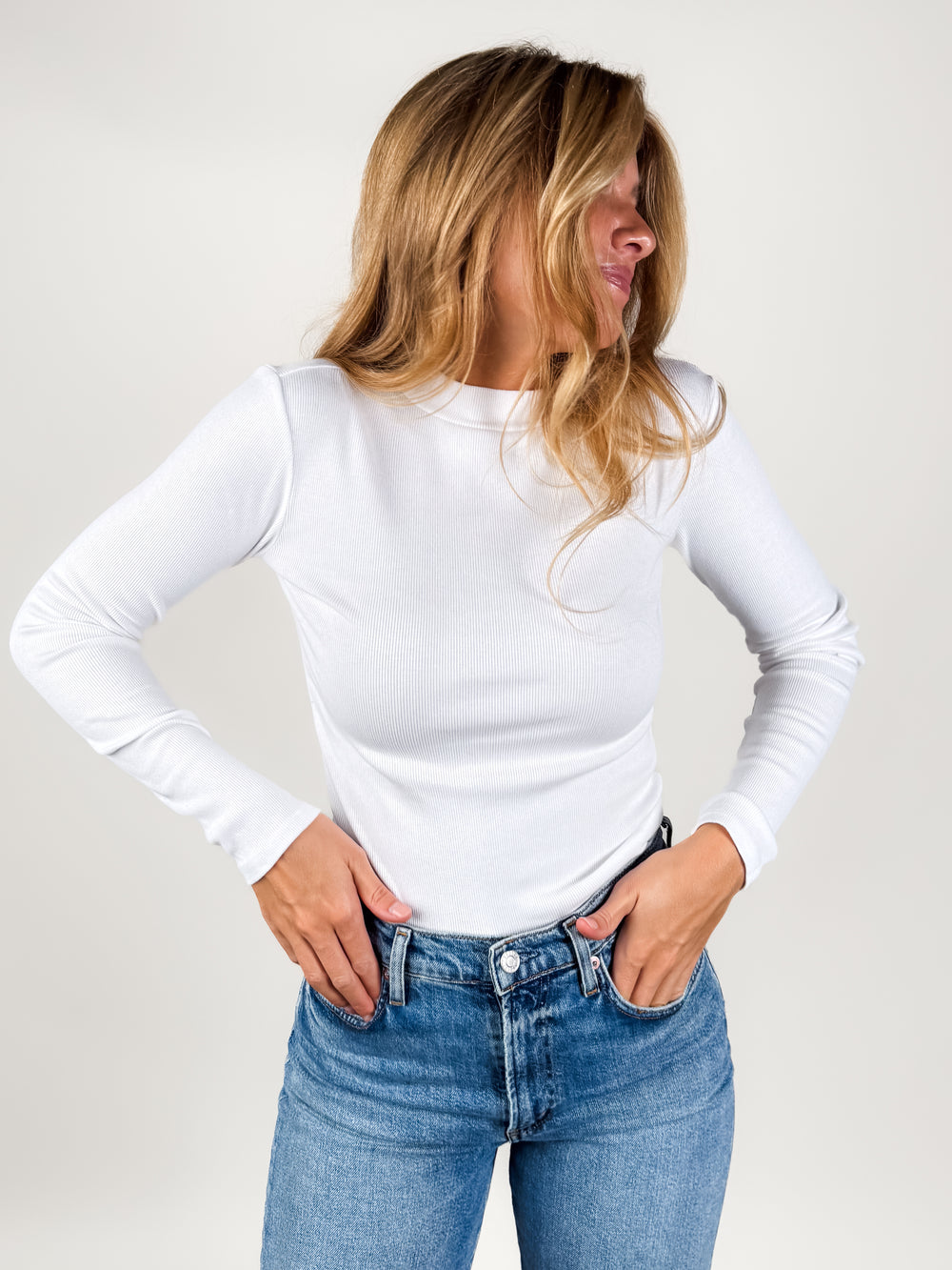 Lauryn Mock Neck Long Sleeve