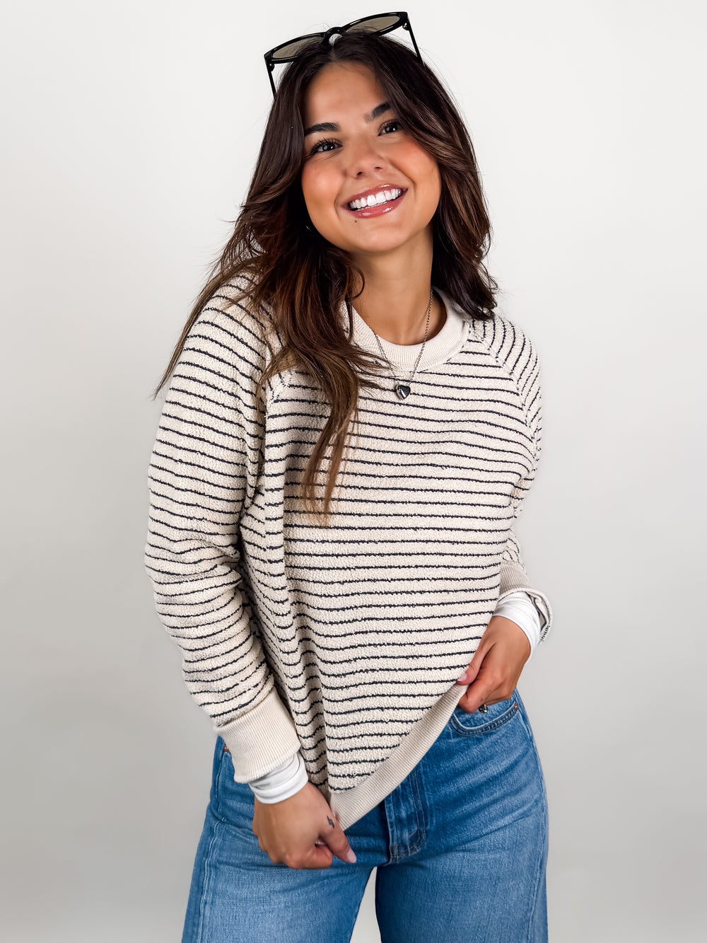 The Alexi Striped  Sweatshirt