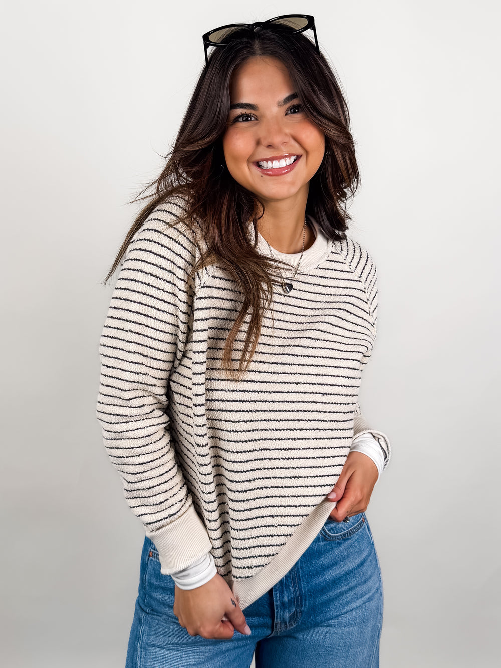 The Alexi Striped  Sweatshirt