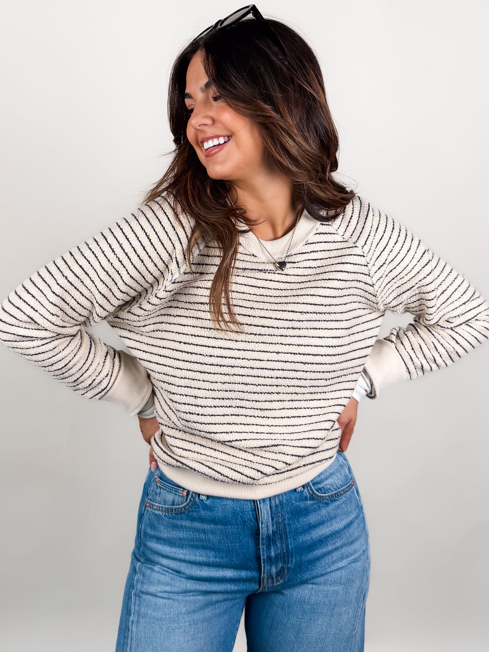 The Alexi Striped  Sweatshirt