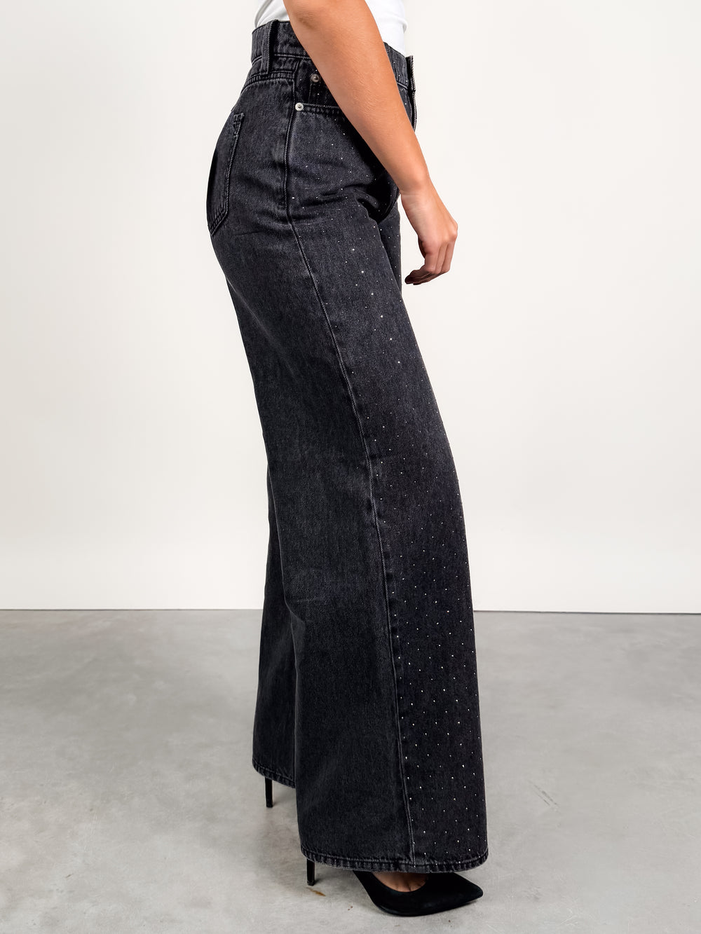 The Wanderer High Rise Wide Leg In Starlit Night