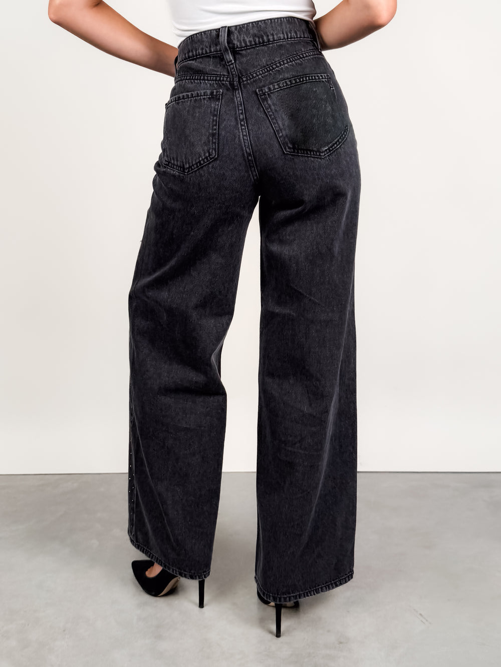 The Wanderer High Rise Wide Leg In Starlit Night