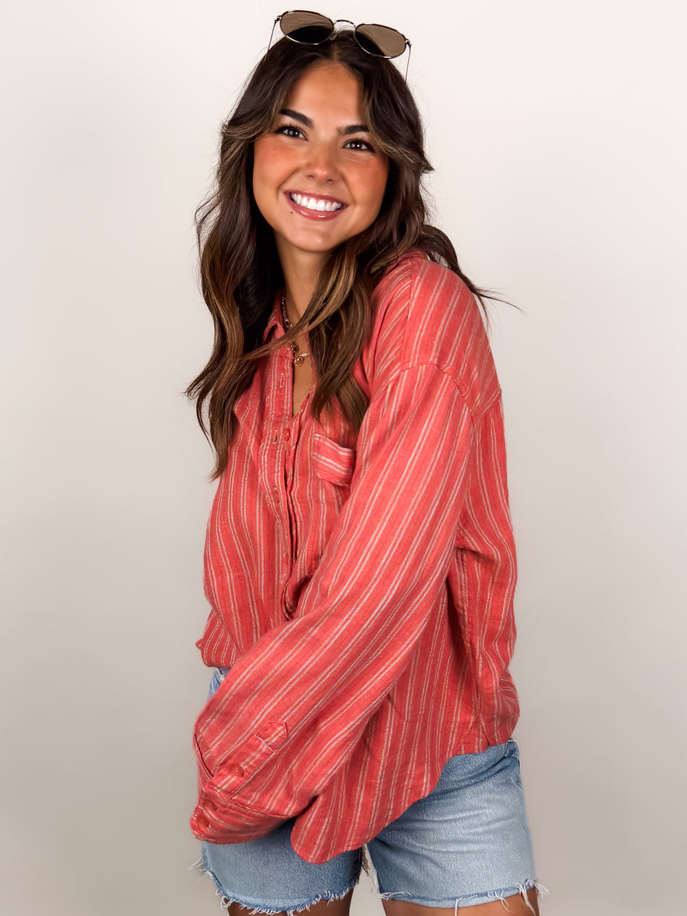 Striped Linen Laurel Shirt