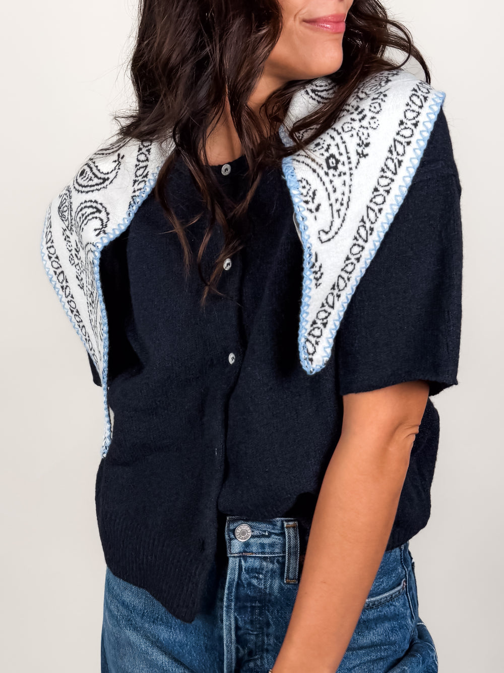 Carmen Knitted Triangle
