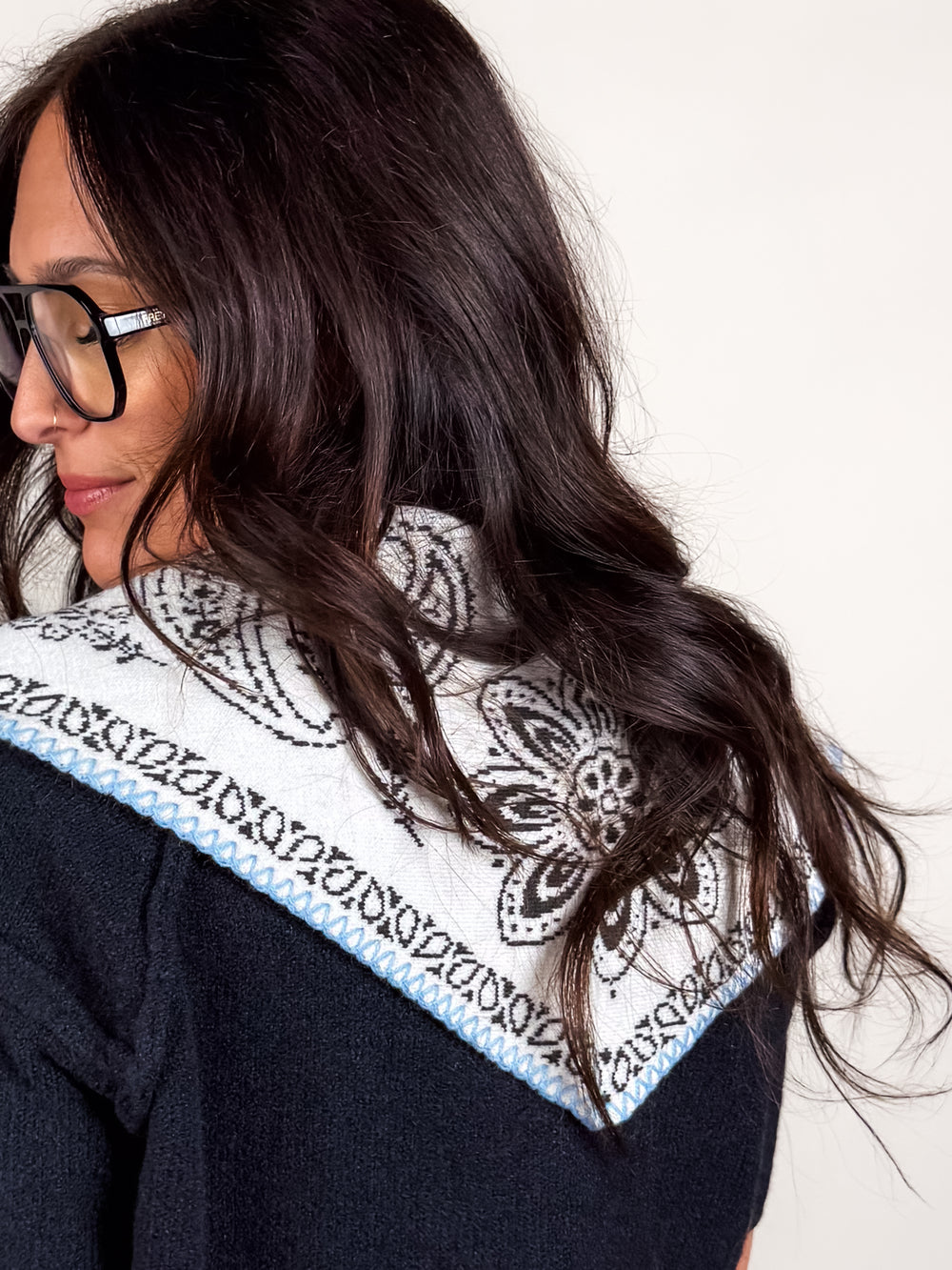 Carmen Knitted Triangle