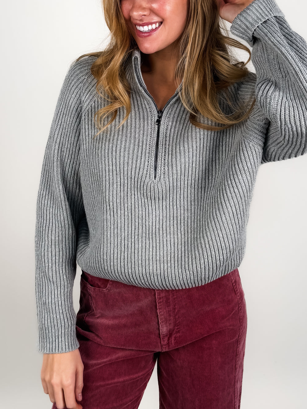 Debbie Half Zip Sweater