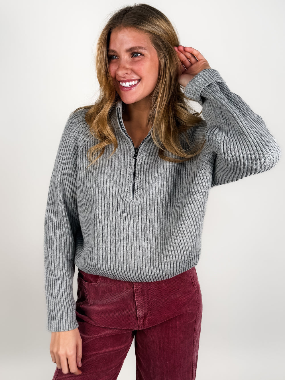 Debbie Half Zip Sweater
