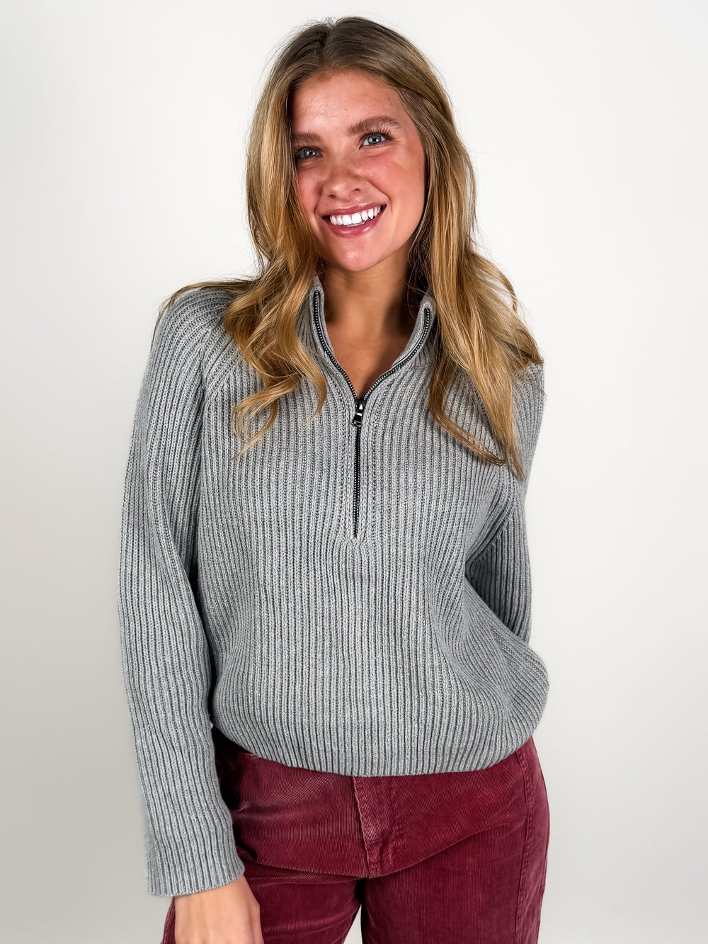 Debbie Half Zip Sweater