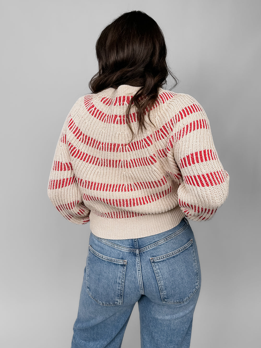 Reagen-Scoop Neck Long Sleeve Sweater