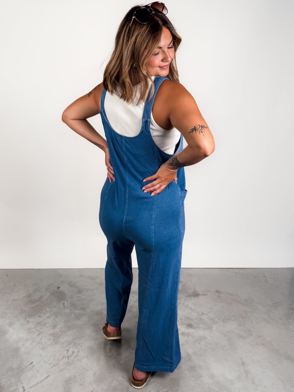 Everyday Jersey Denim Jumpsuit