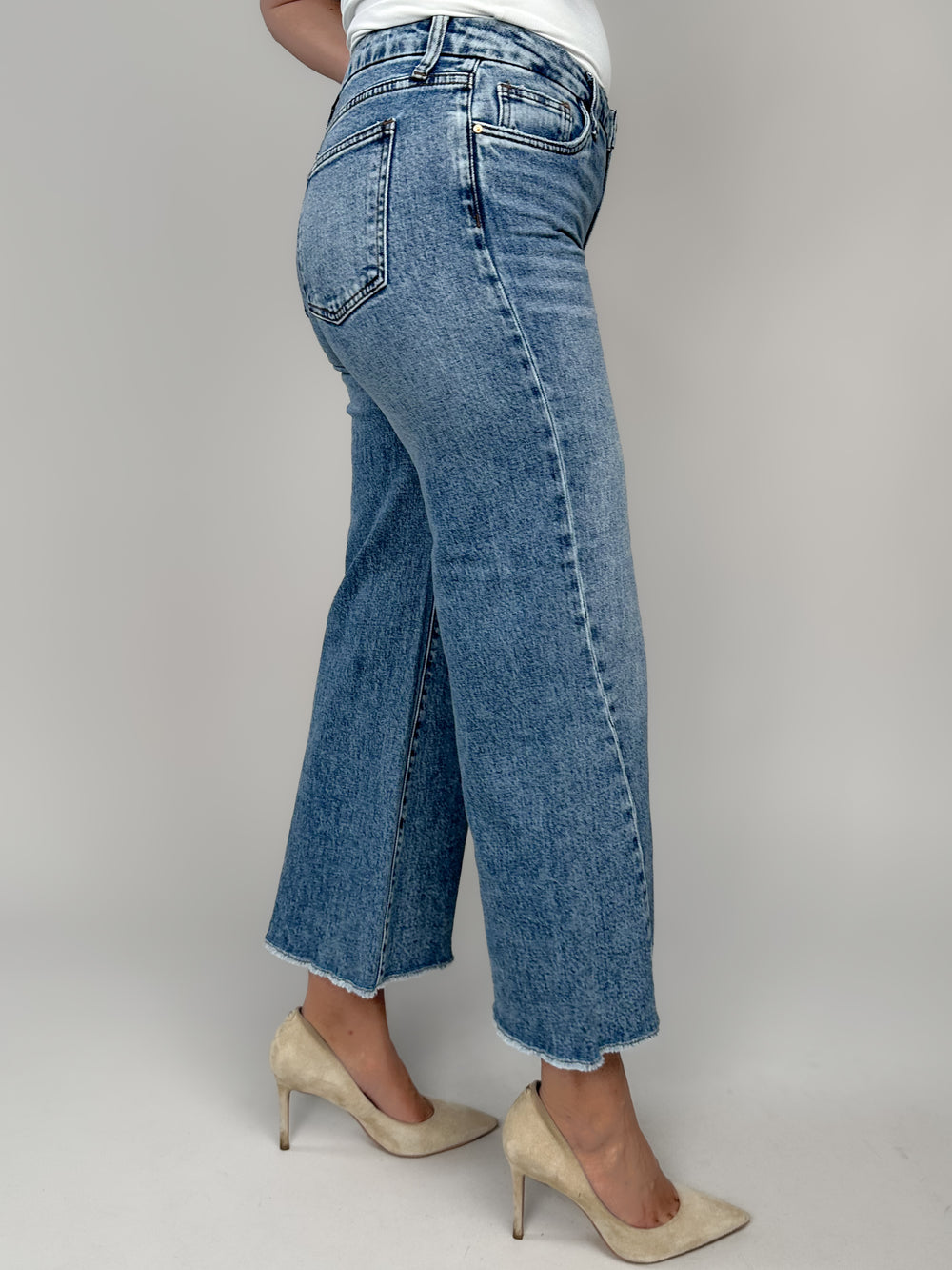 Meg High Rise Wide Leg in Defiant