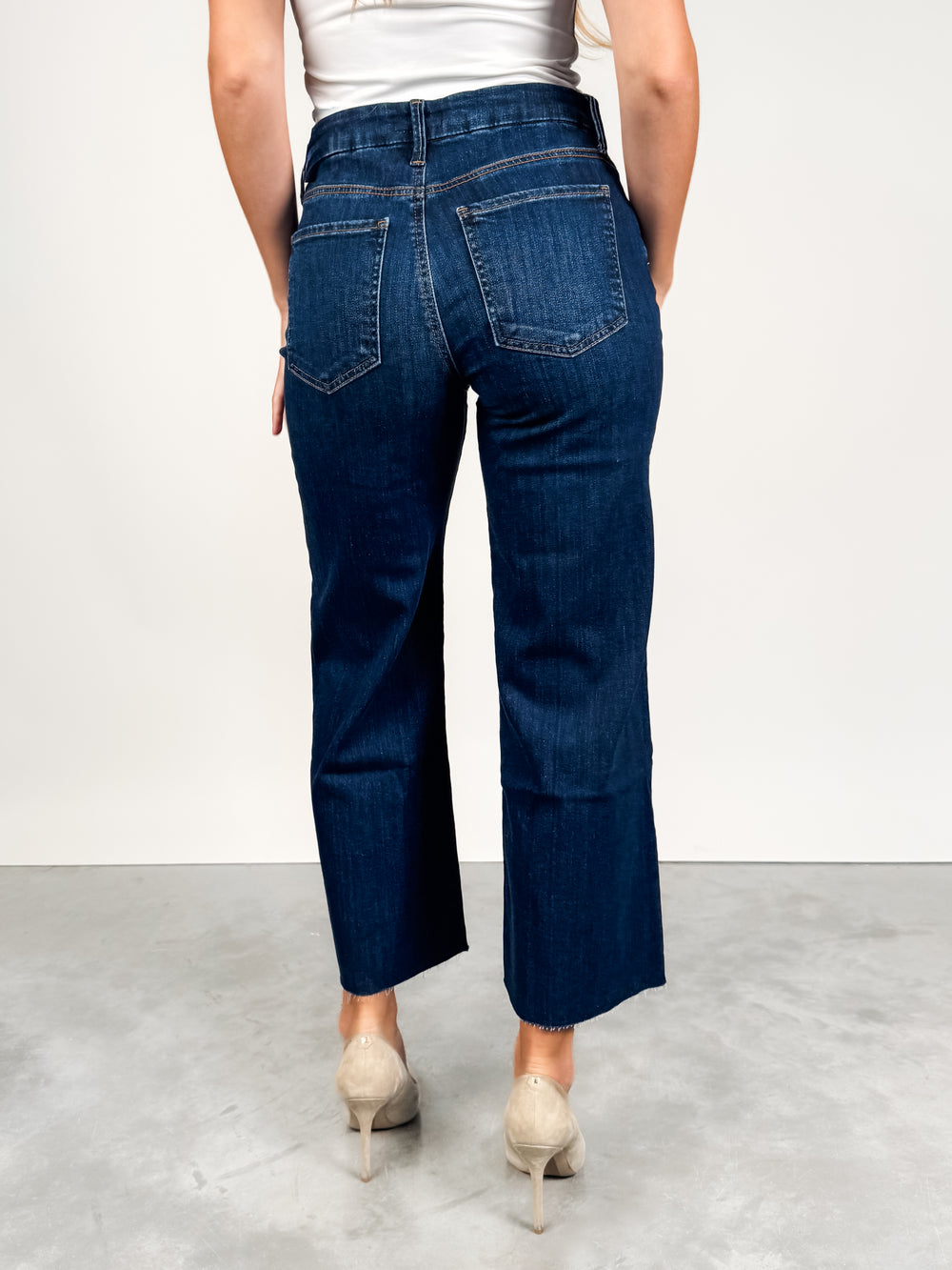 Meg High Rise Fab Ab Wide Leg in Innoxious