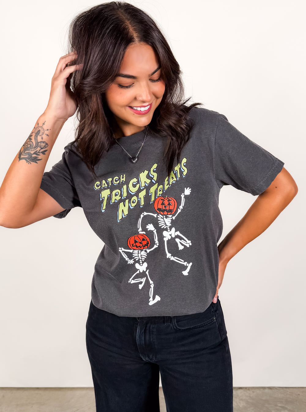 Catch Tricks Not Treats  Graphic Tee