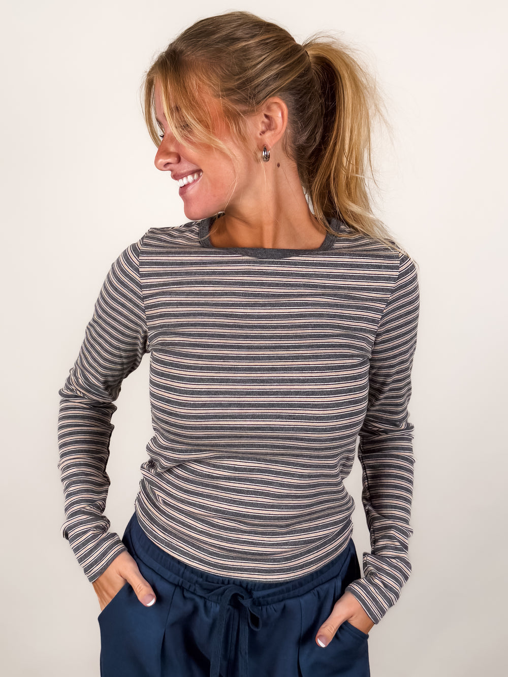 In The Evening Light Striped Shirt
