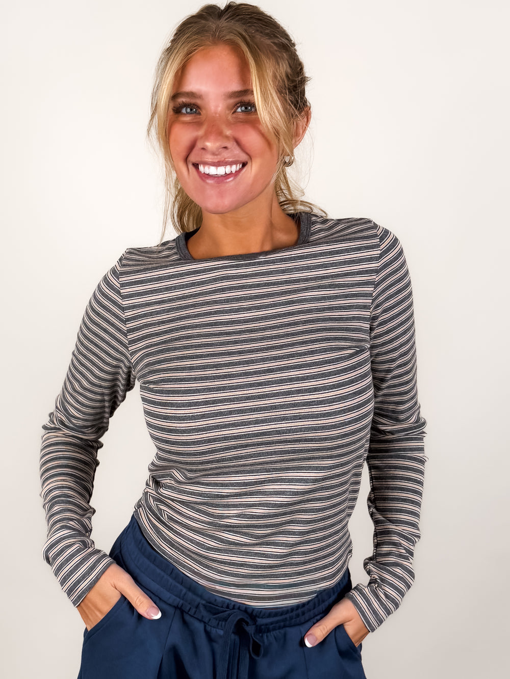 In The Evening Light Striped Shirt