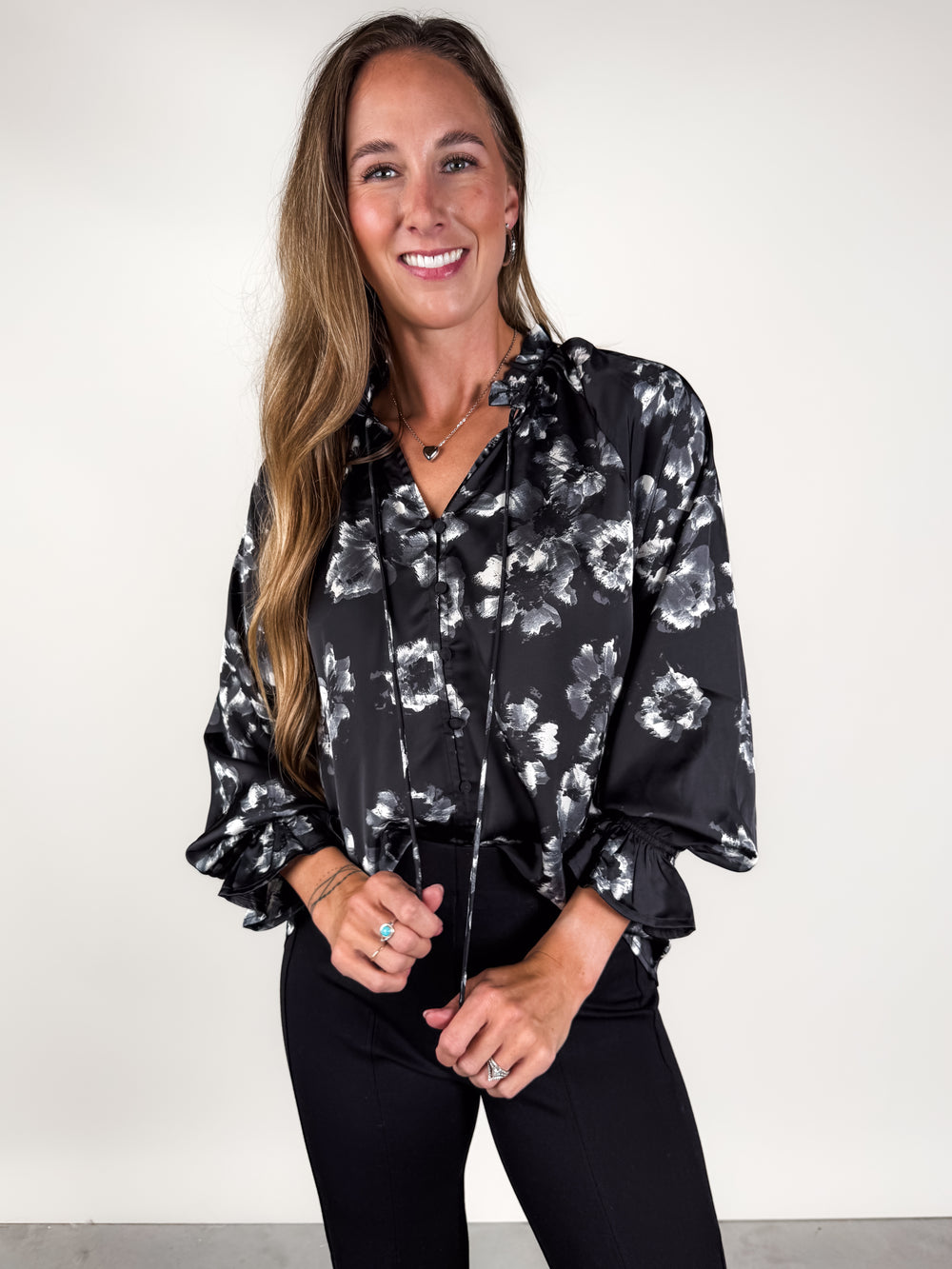 Hope That's True Floral Print Top