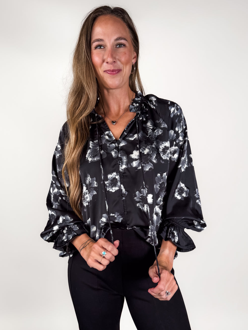 Hope That's True Floral Print Top