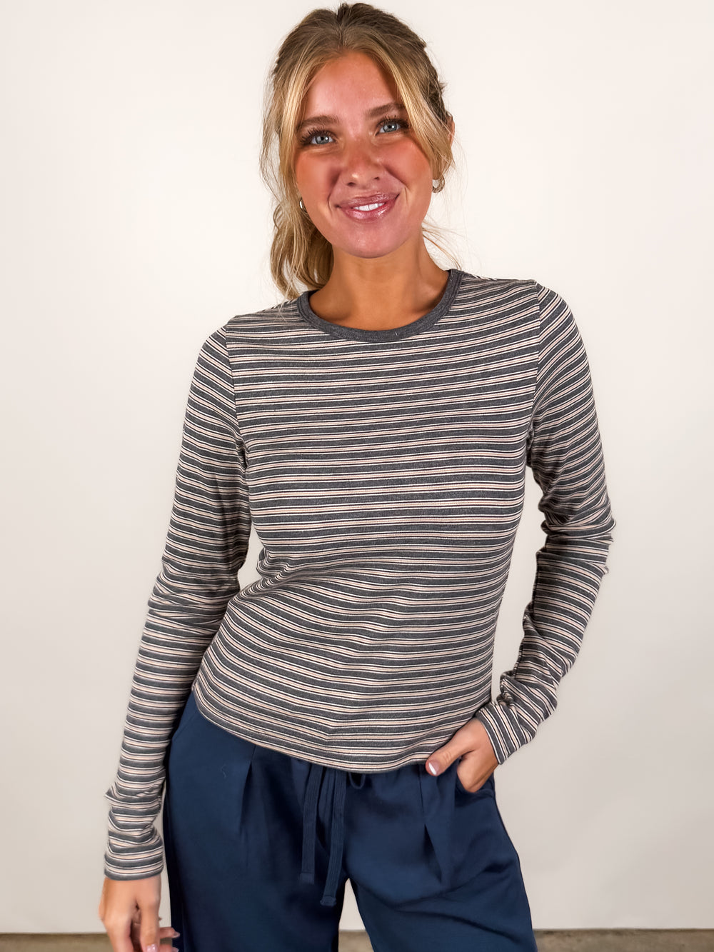 In The Evening Light Striped Shirt