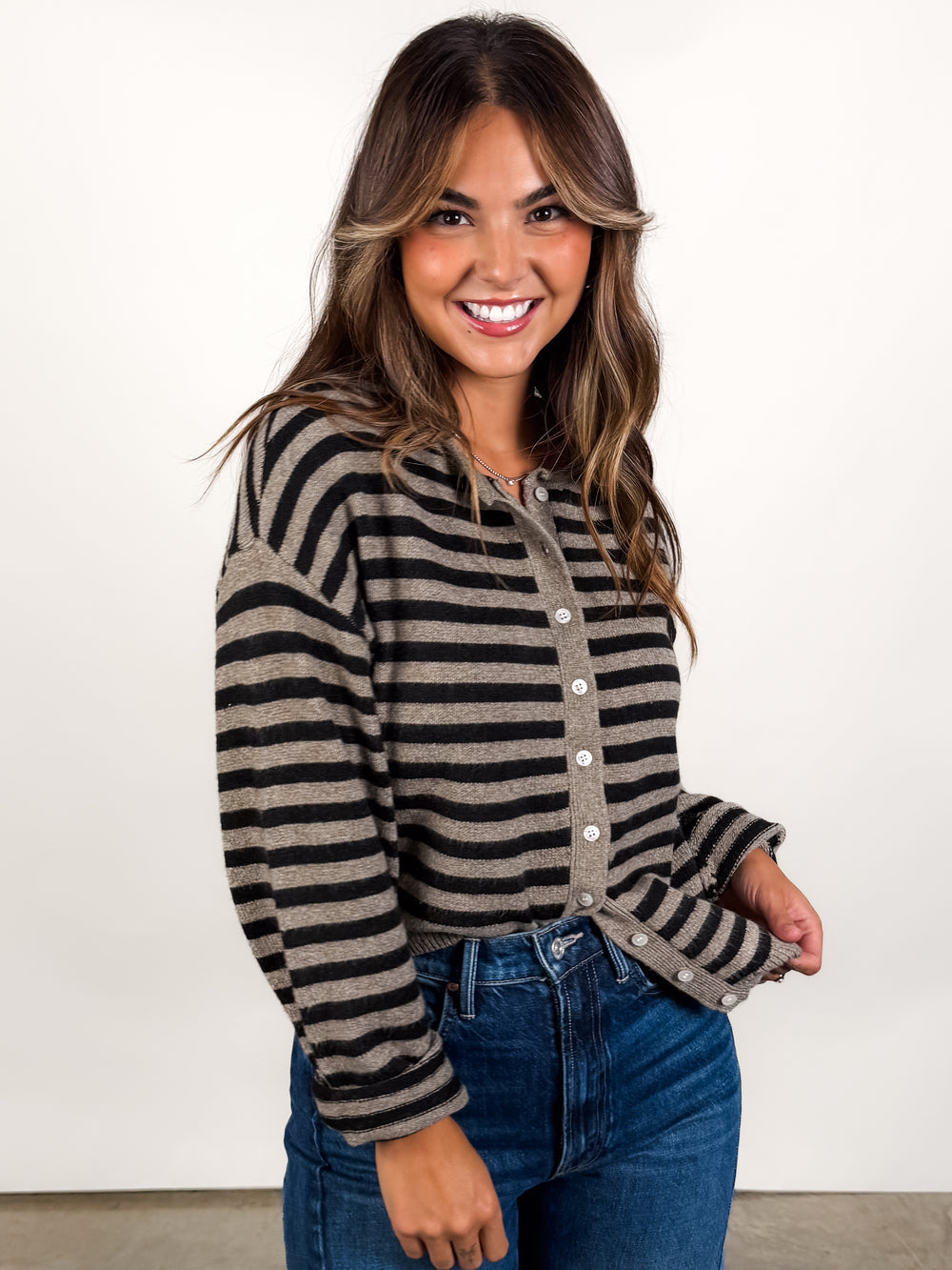 Dover Striped Cardigan