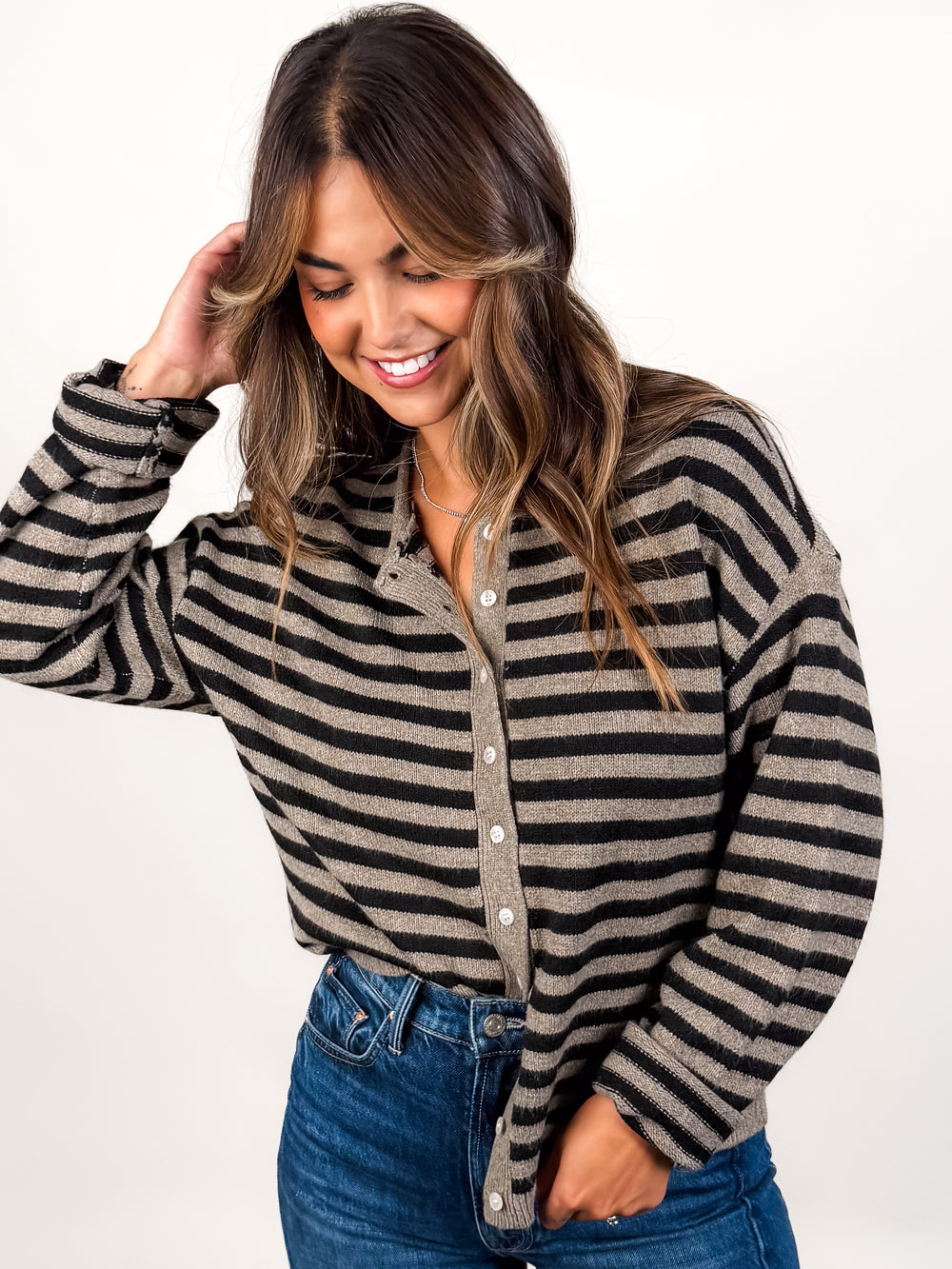 Dover Striped Cardigan