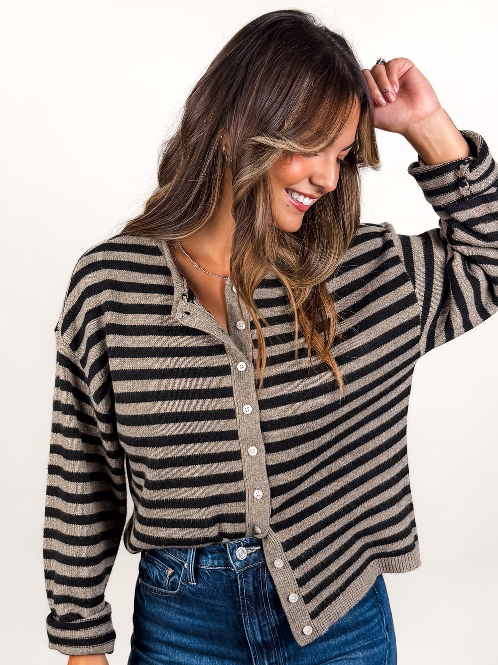 Dover Striped Cardigan