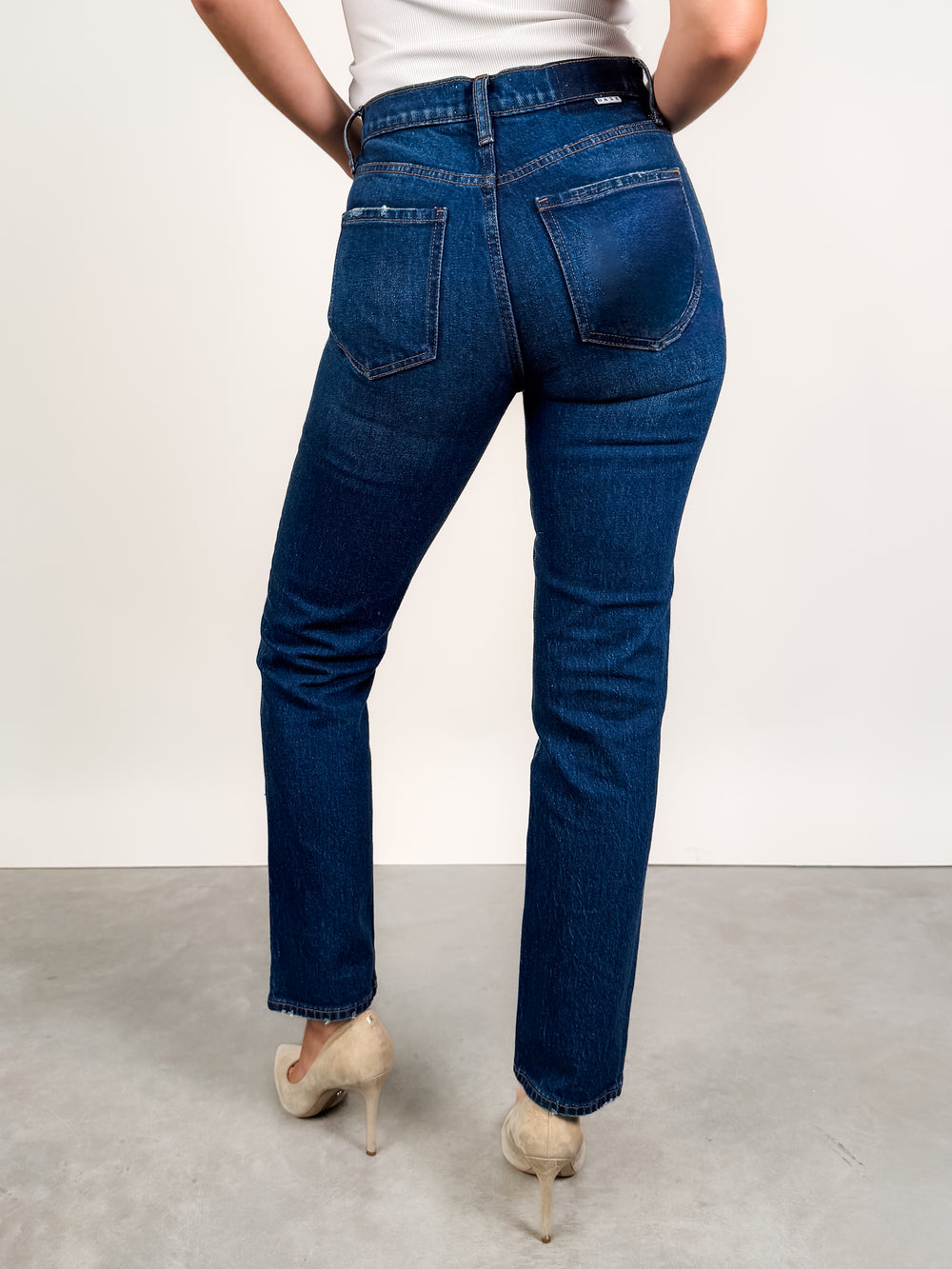 Smarty Pants High Rise Slim In Vintage Ink