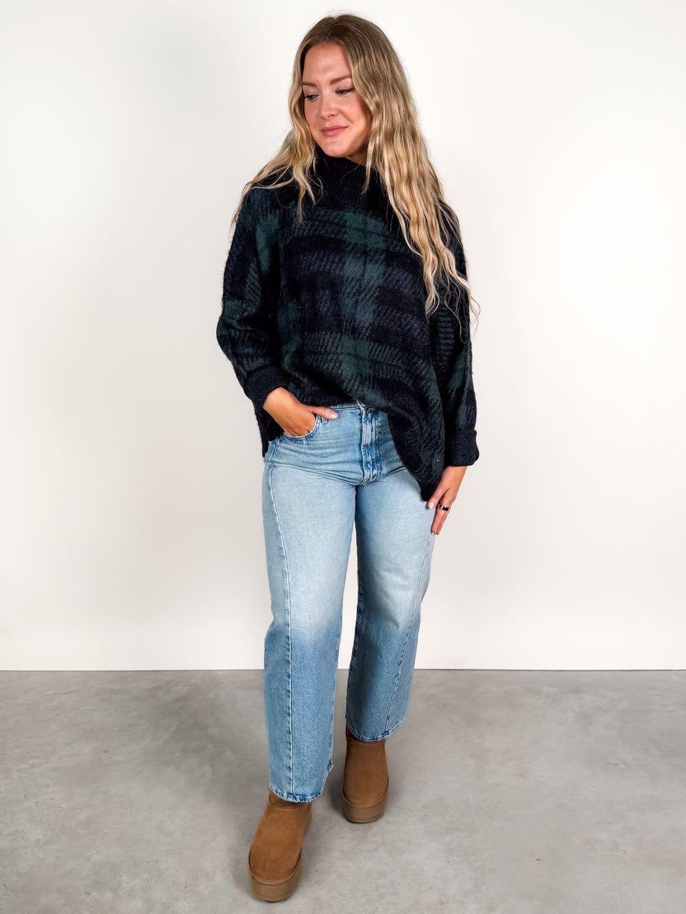 Carla Plaid Sweater